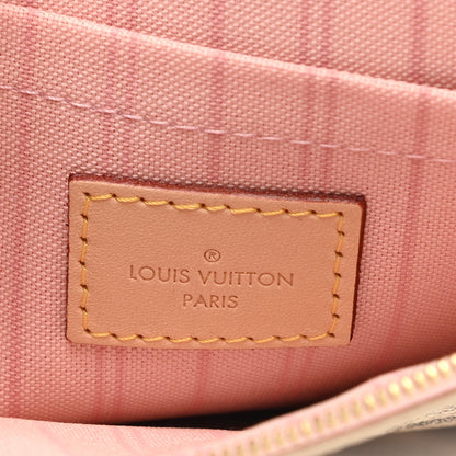Louis Vuitton Damier Azur Neverfull MM GM Pochette Rose Ballerine 6 of 8