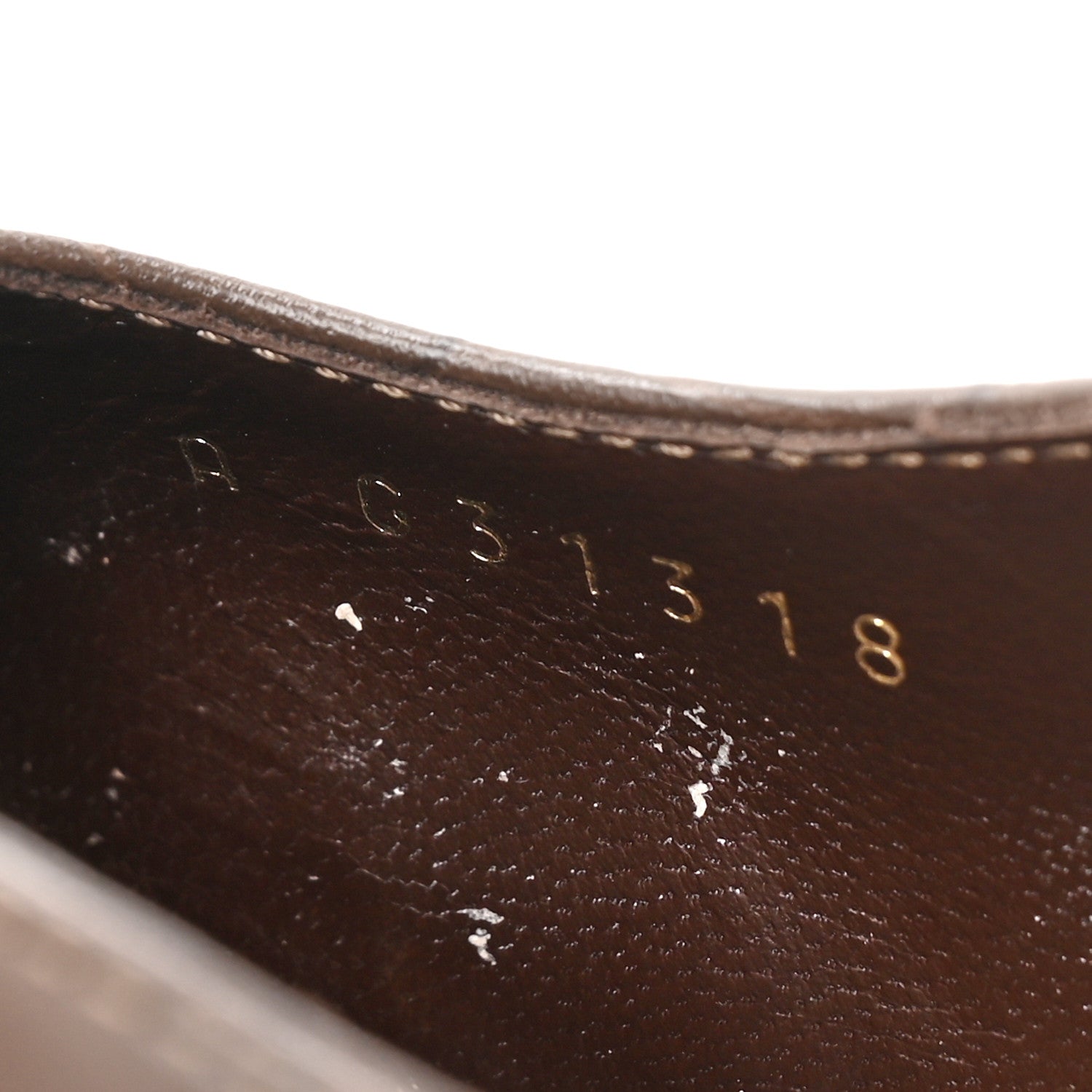 Chanel Calfskin Crocodile Embossed Patent Cap Toe CC Slingback Sandals 38.5 Brown Black 7 of 10