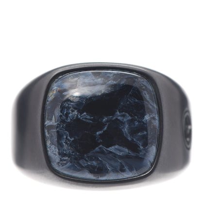 David Yurman Titanium Pietersite Signet Ring 71 13.25 1 of 5