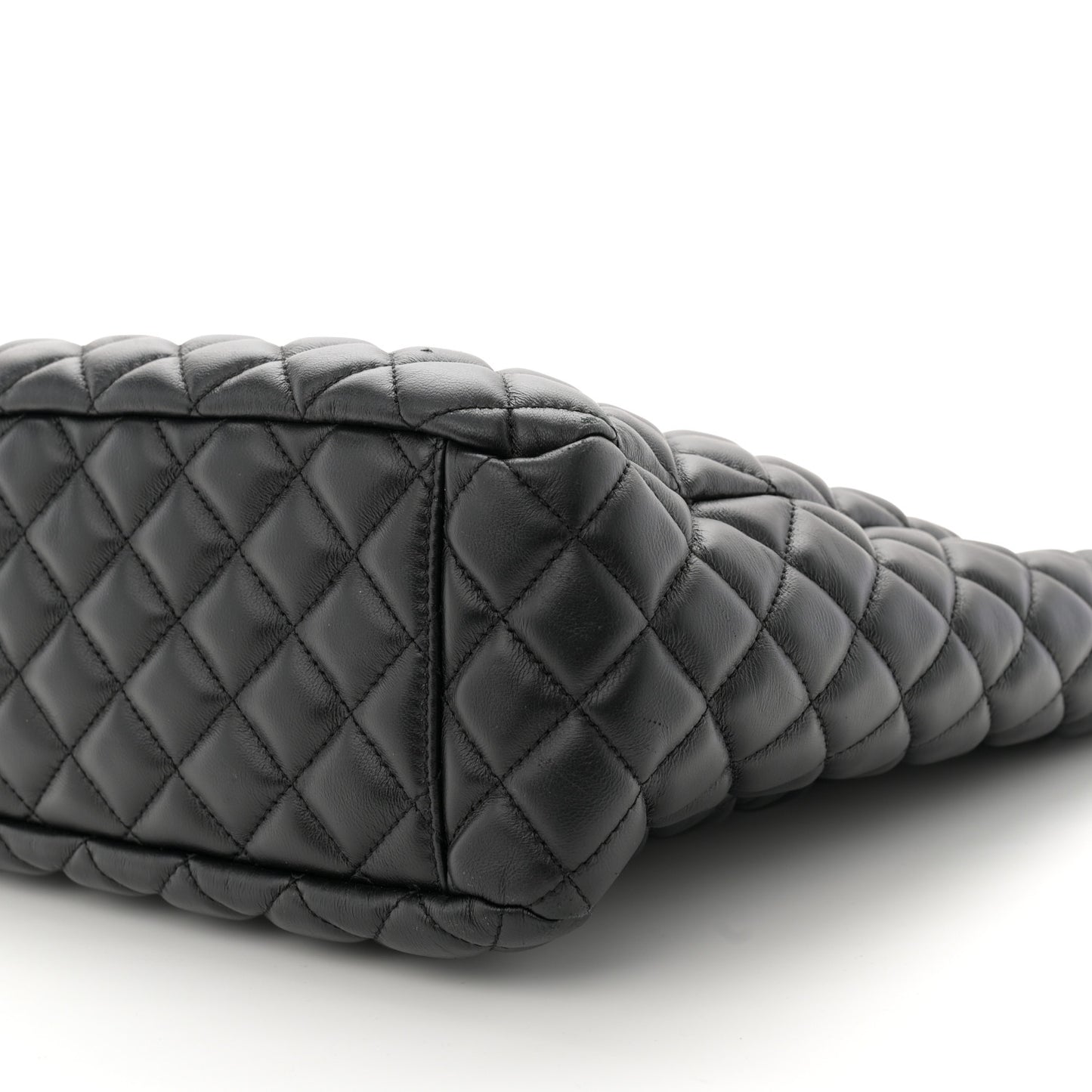 Nappa Quilted La Medusa Chain Tote Black