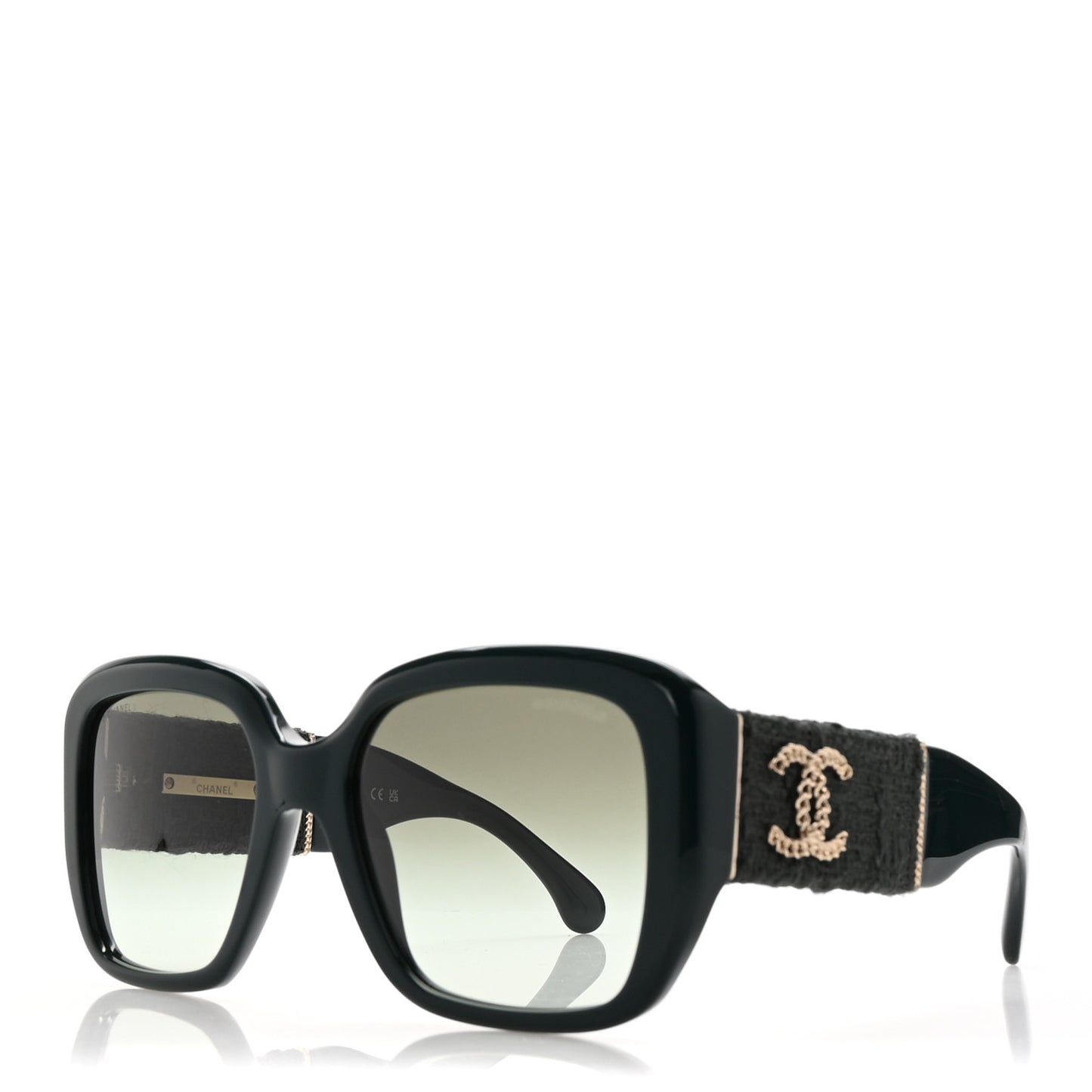 Acetate Tweed Square Sunglasses 5512
