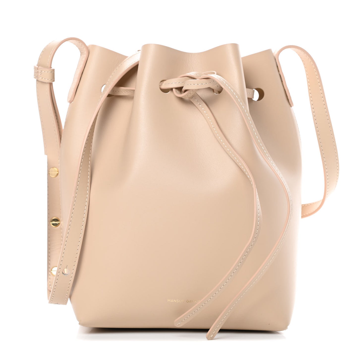 Calfskin Mini Bucket Bag Natural