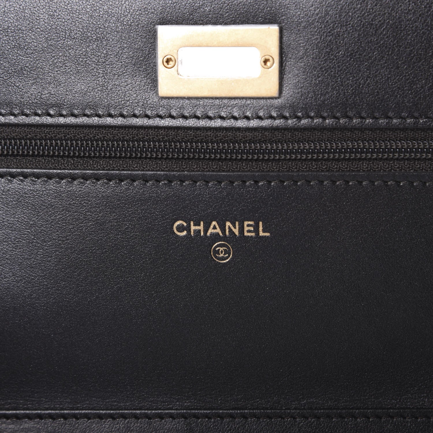 Chanel Metallic Calfskin Quilted Reissue Wallet On Chain WOC Black 6 of 10