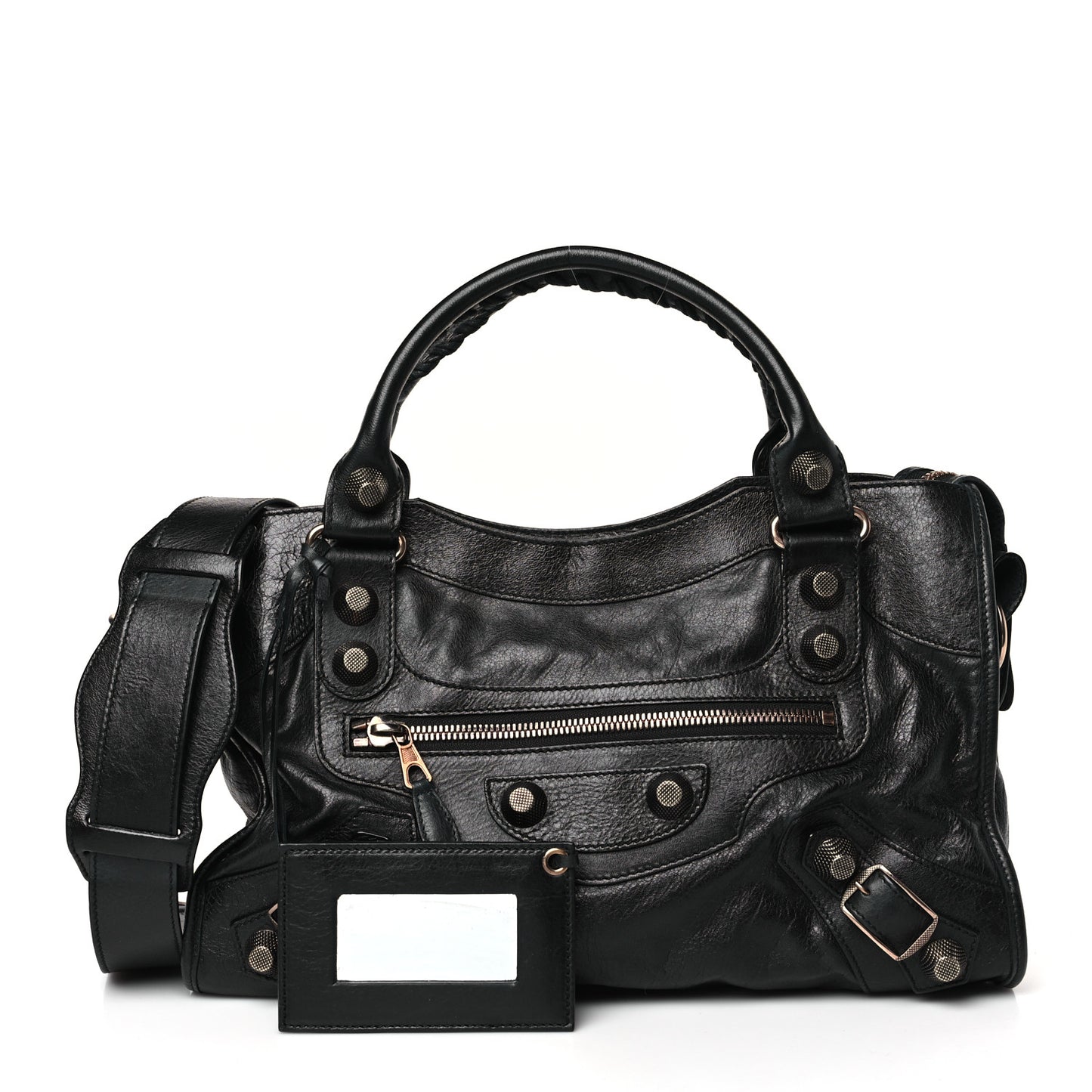 Agneau Giant 21 Rose Gold Hardware City Black