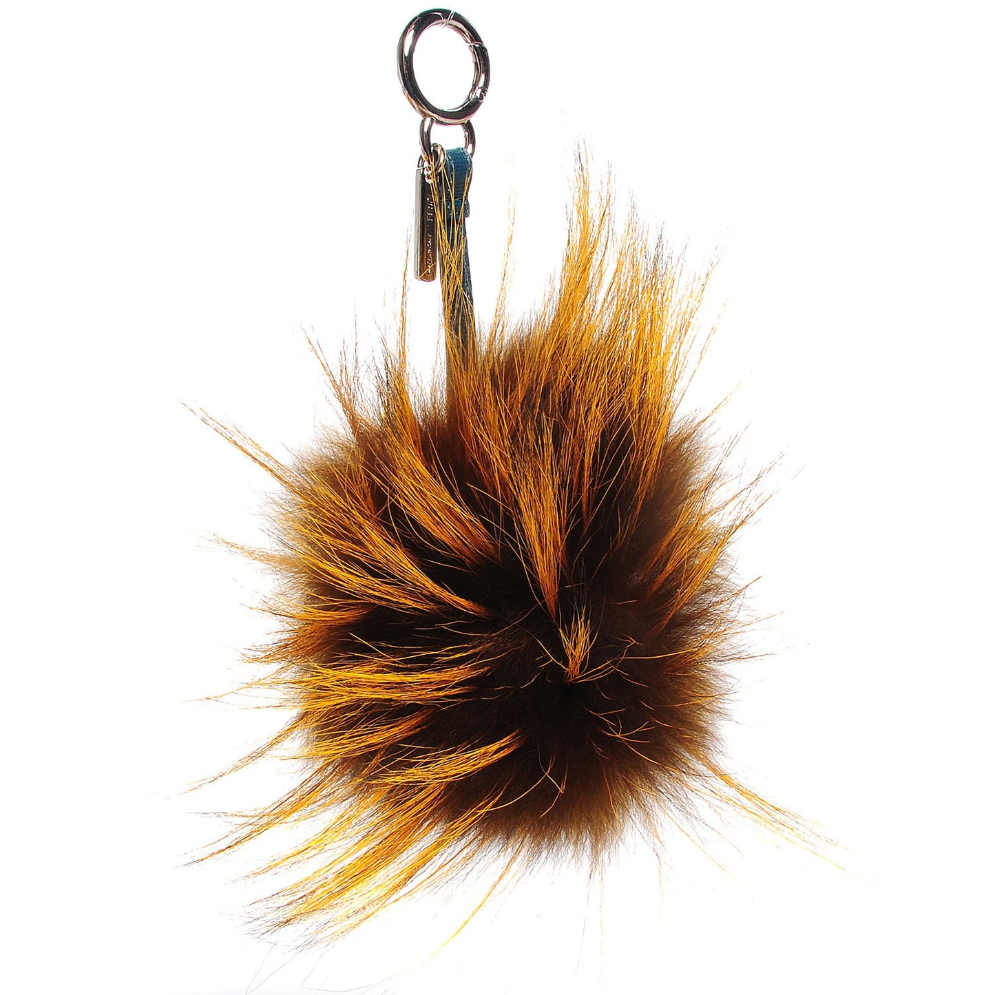 Fox Fur Vitello Lucy Junior Mini Monster Bag Bug Charm Ocean Multicolor Giallo