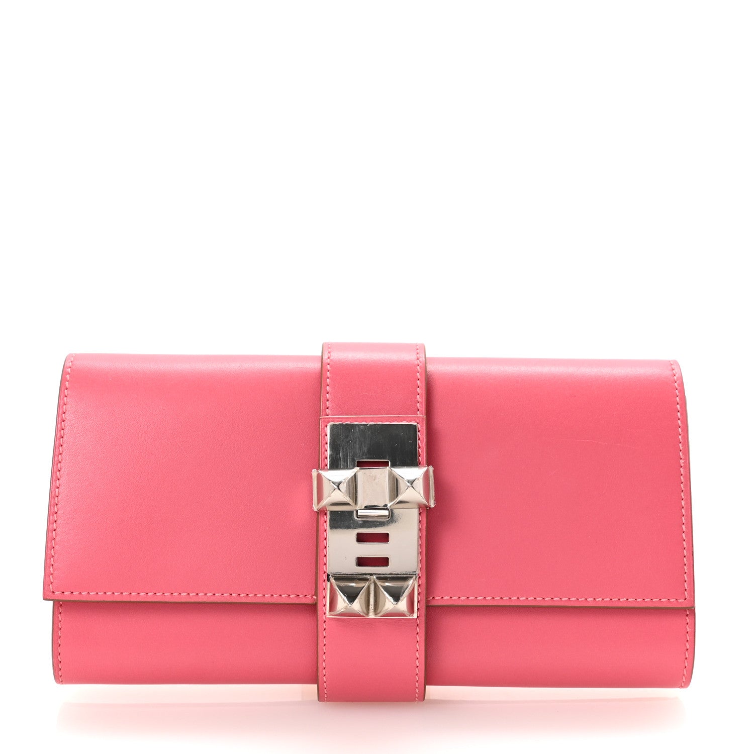 Hermes Tadelakt Medor 23 Clutch Rose Lipstick 1 of 6