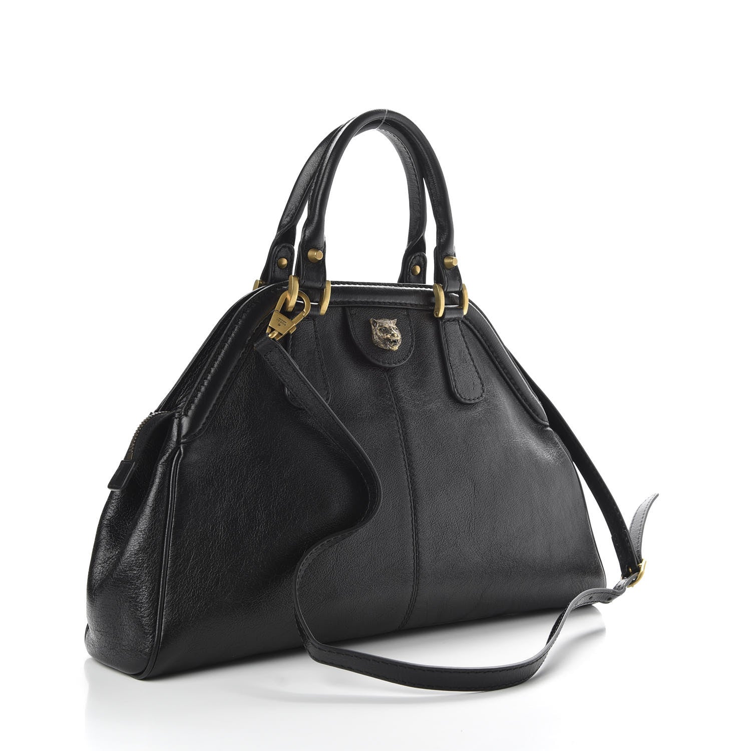 Gucci Calfskin Medium Re(Belle) Top Handle Bag Black 3 of 10