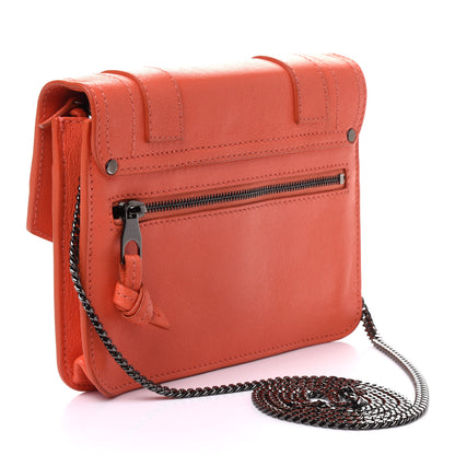 Proenza Schouler Lambskin PS1 Large Chain Wallet Deep Coral 2 of 10