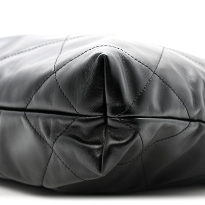 Chanel Shiny Calfskin Quilted Small Chanel 22 Black 11 of 11
