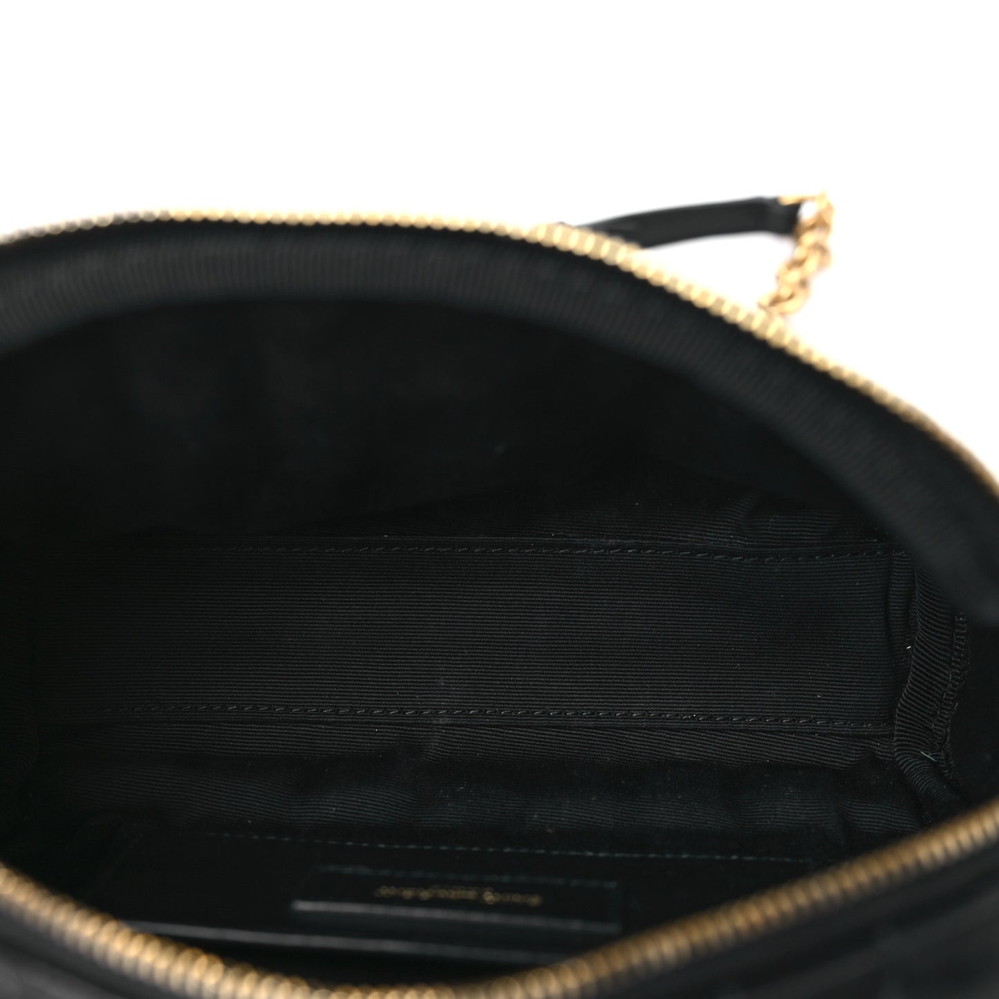 Lambskin Carre Quilted Cassandre Mini Camera Bag Black