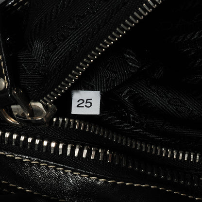 Prada Tessuto Nylon Tassel Shoulder Bag Nero Black 7 of 8