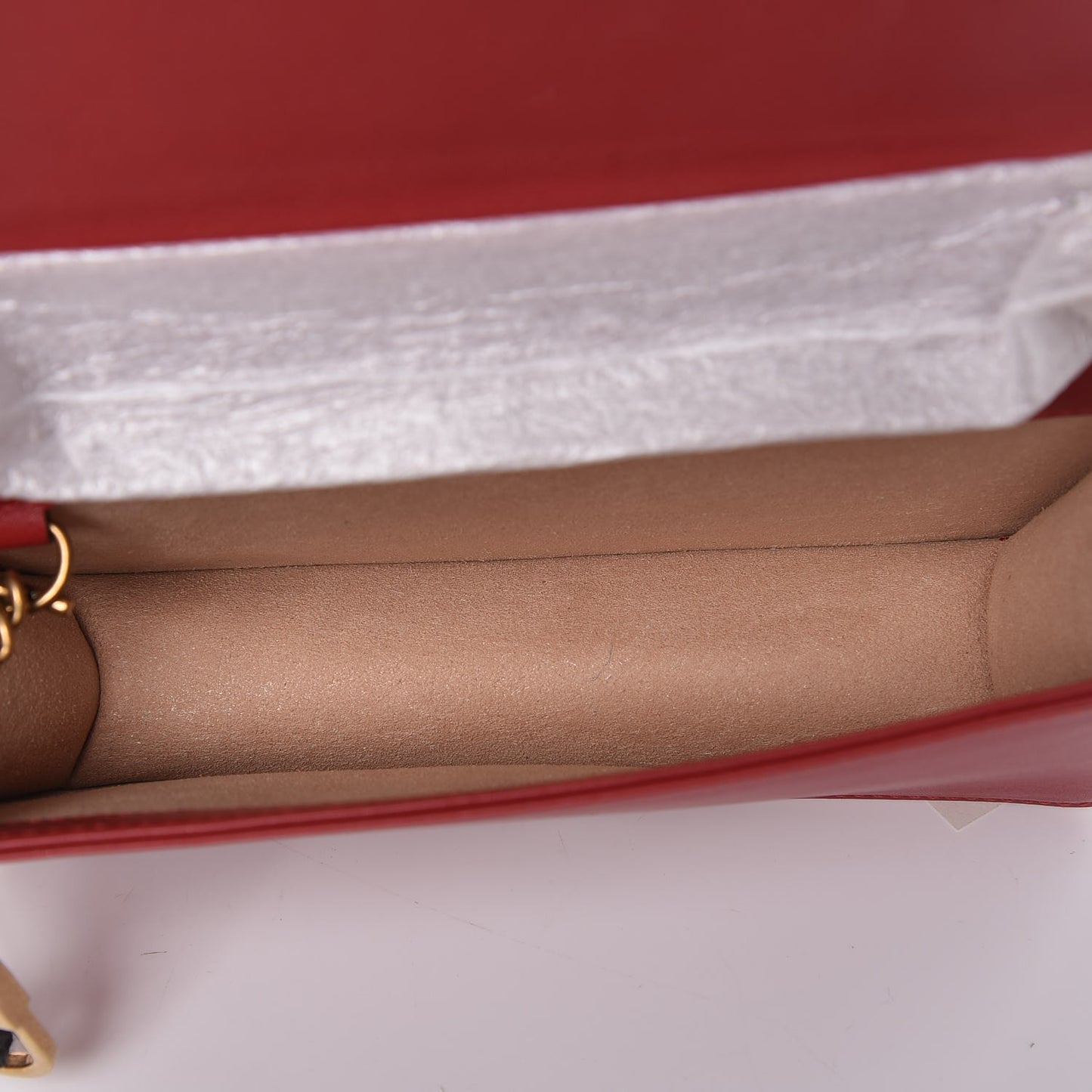 Calfskin Matelasse GG Marmont Mini Bag Hibiscus Red