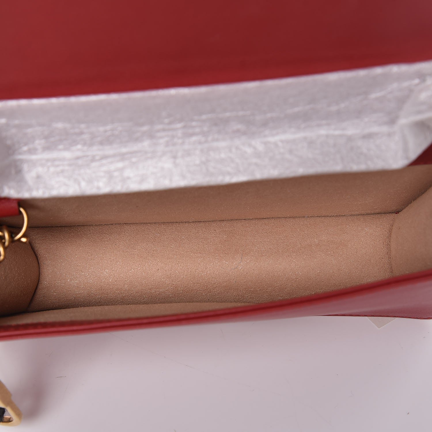 Gucci Calfskin Matelasse GG Marmont Mini Bag Hibiscus Red 5 of 8