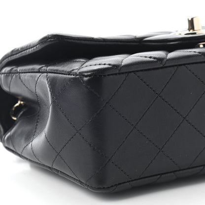 Chanel Lambskin Quilted Mini Rectangular Flap Black 8 of 8