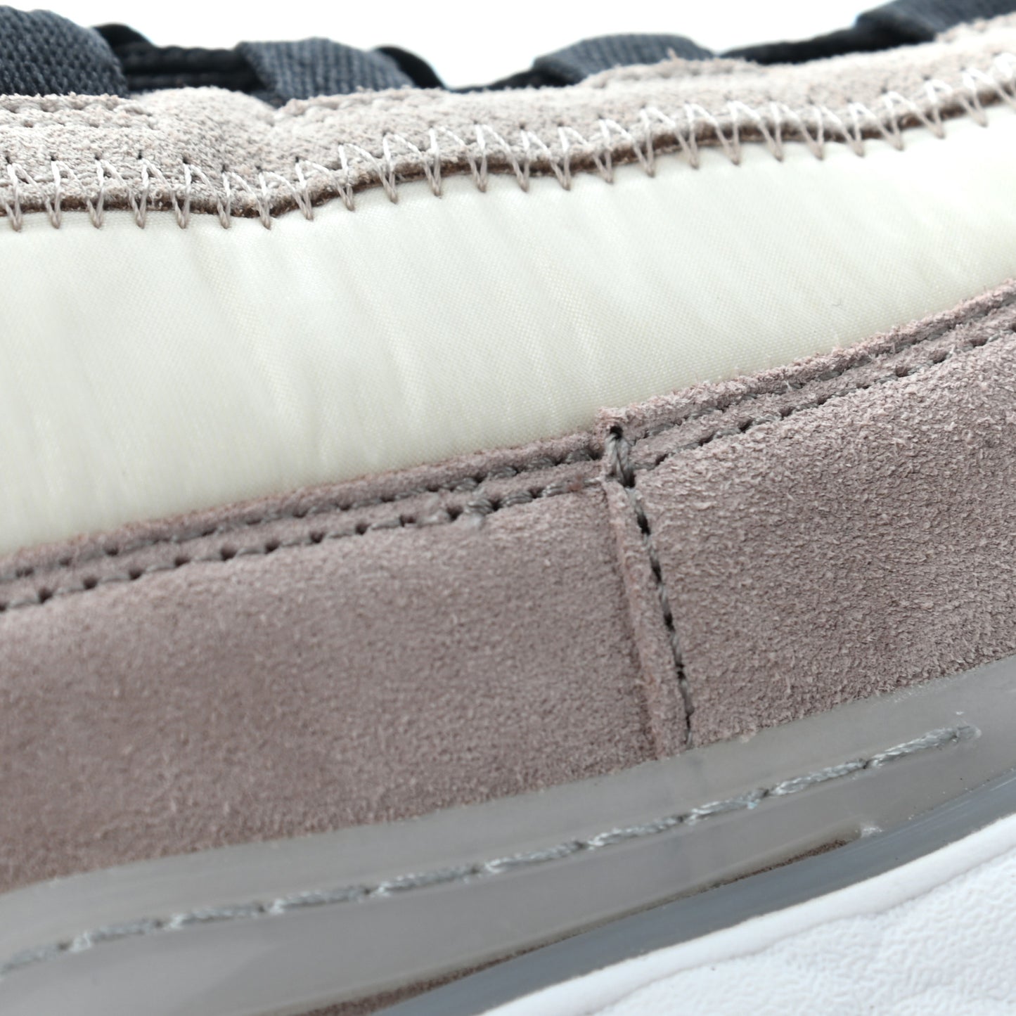 Suede Calfskin Nylon Grosgrain CC Sneakers 36.5 Beige Pink