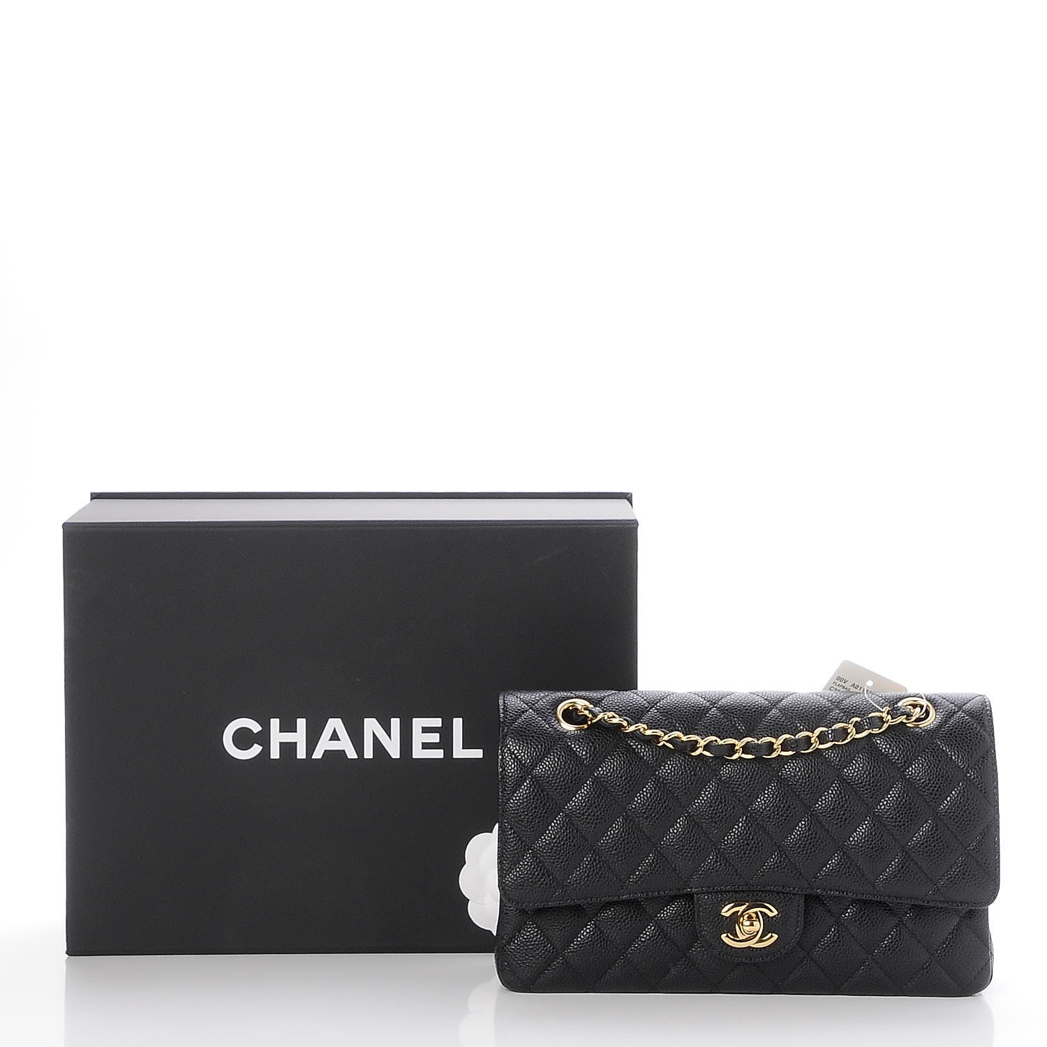 Chanel Caviar Quilted Medium Double Flap Black 9 of 9