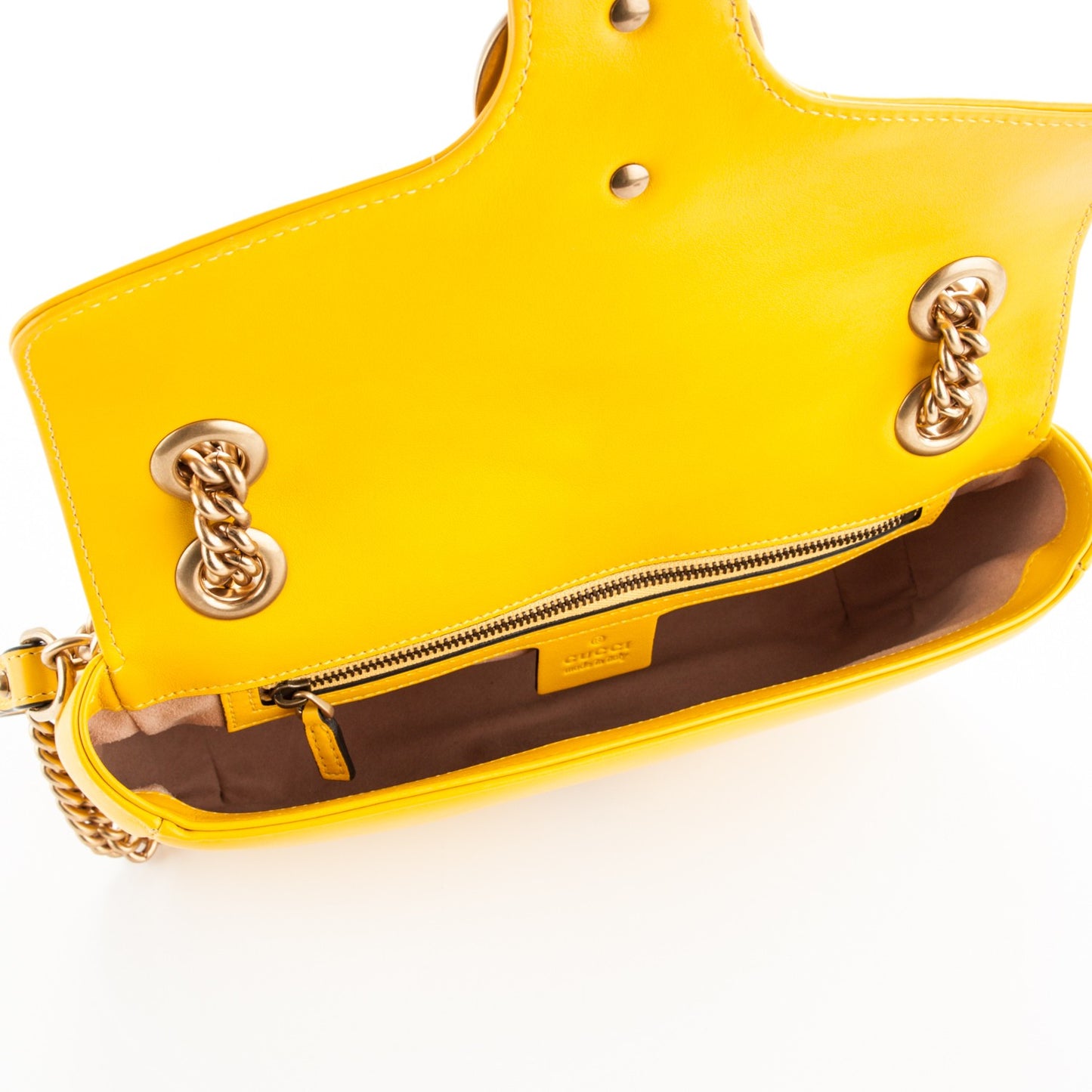 Calfskin Matelasse Small GG Marmont Shoulder Bag Stone Topaz