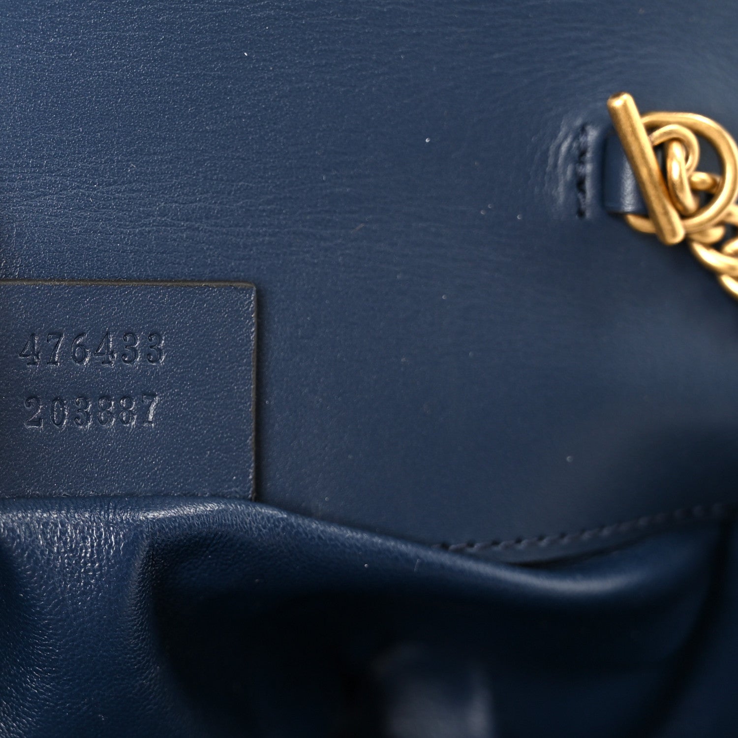 Gucci Snakeskin Matelasse Super Mini GG Marmont Shoulder Bag Blue 7 of 10