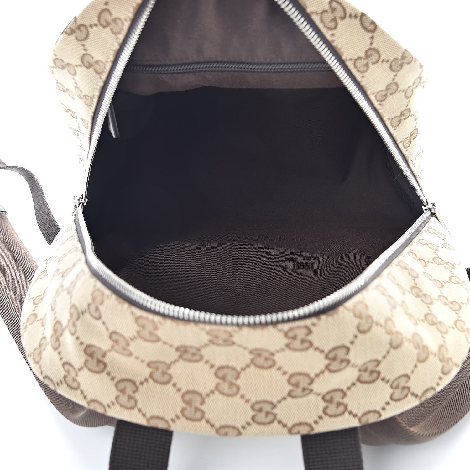Gucci Monogram Travel Backpack Dark Brown 5 of 10