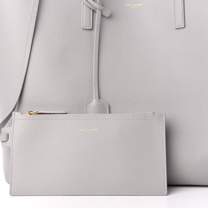 Saint Laurent Calfskin Large Shopping Tote Granite 11 of 13