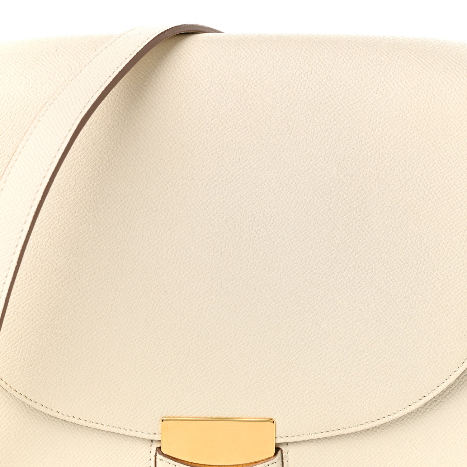 Celine Grained Calfskin Small Trotteur White 8 of 11