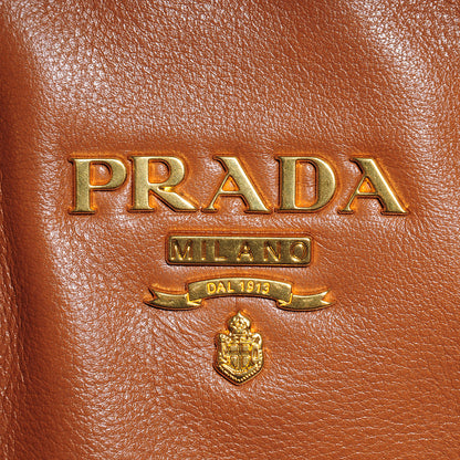 Prada Soft Calf Tote Sughero 10 of 11