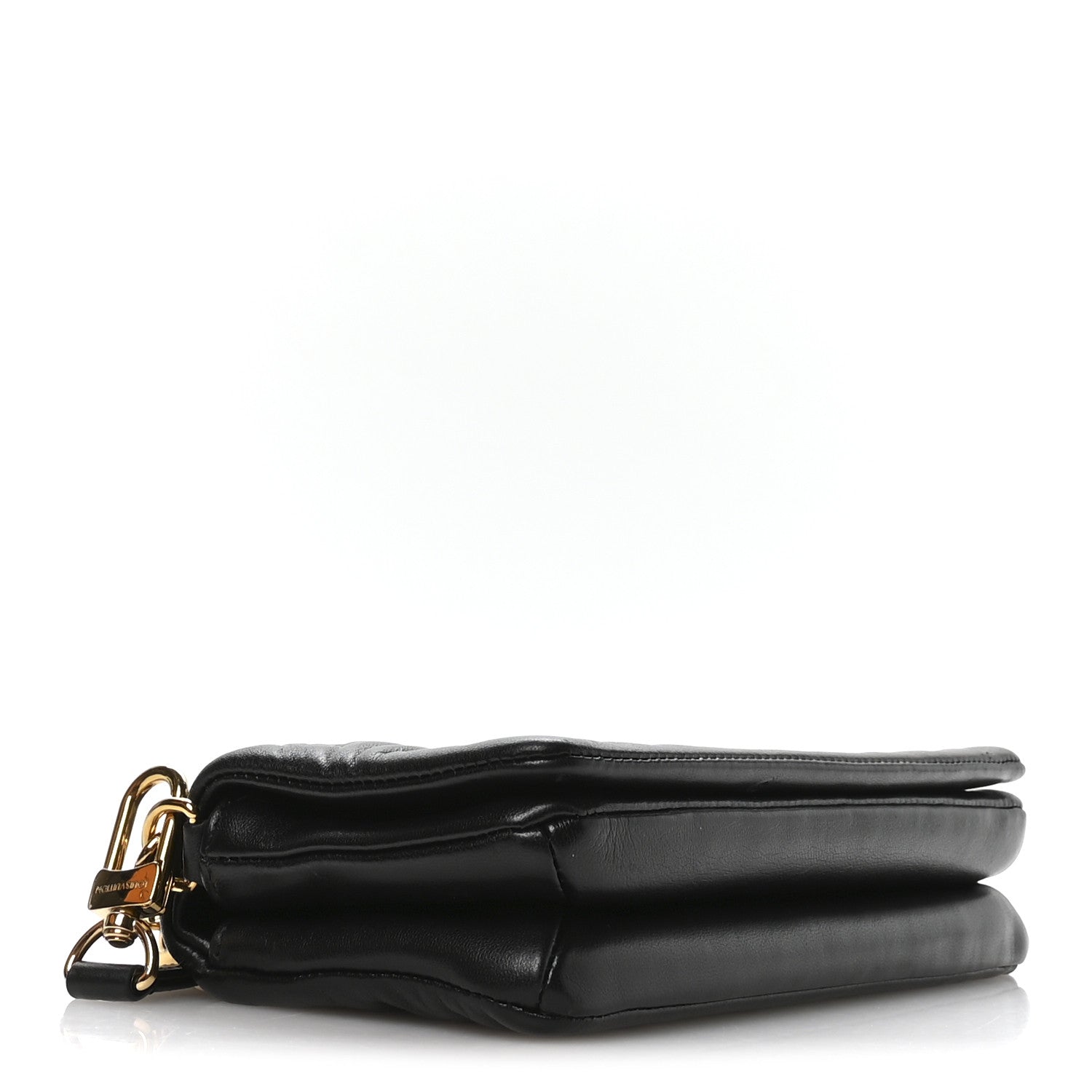 Louis Vuitton Lambskin Embossed Monogram Pochette Coussin Crossbody Black 7 of 19