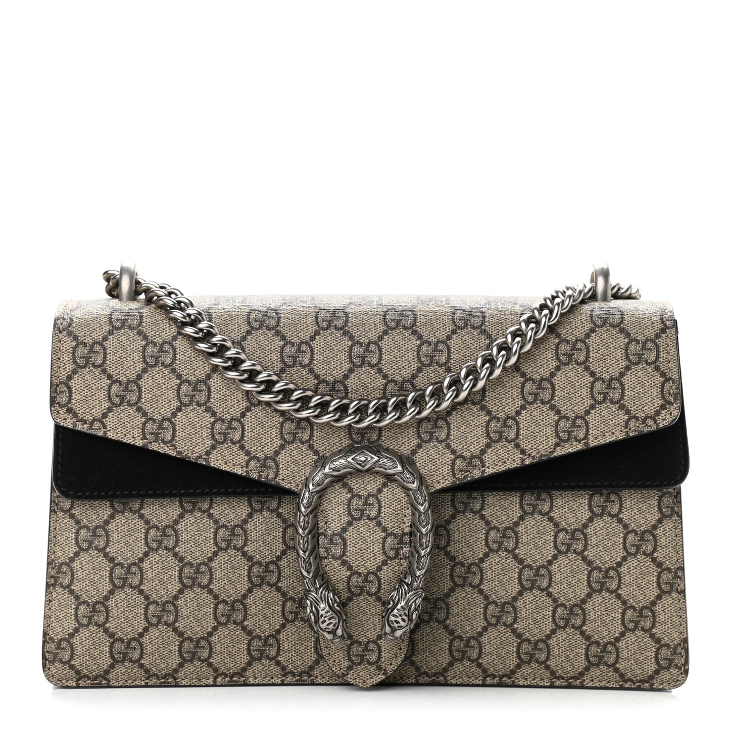 GG Supreme Monogram Small Dionysus Shoulder Bag Black