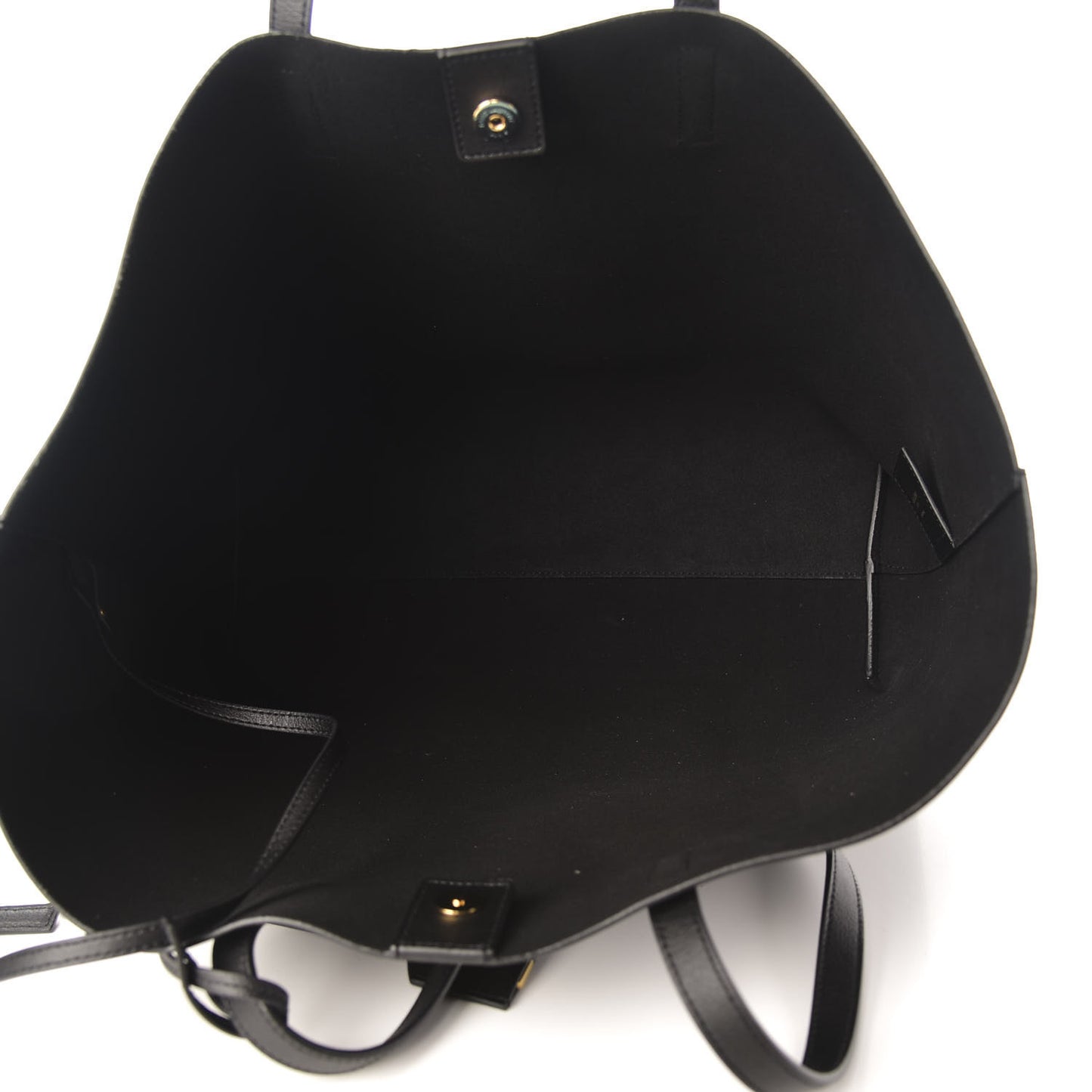 Calfskin Large Shopping Tote Black