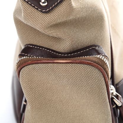Prada Jacquard Logo Hobo Corda Bruciato 17 of 18