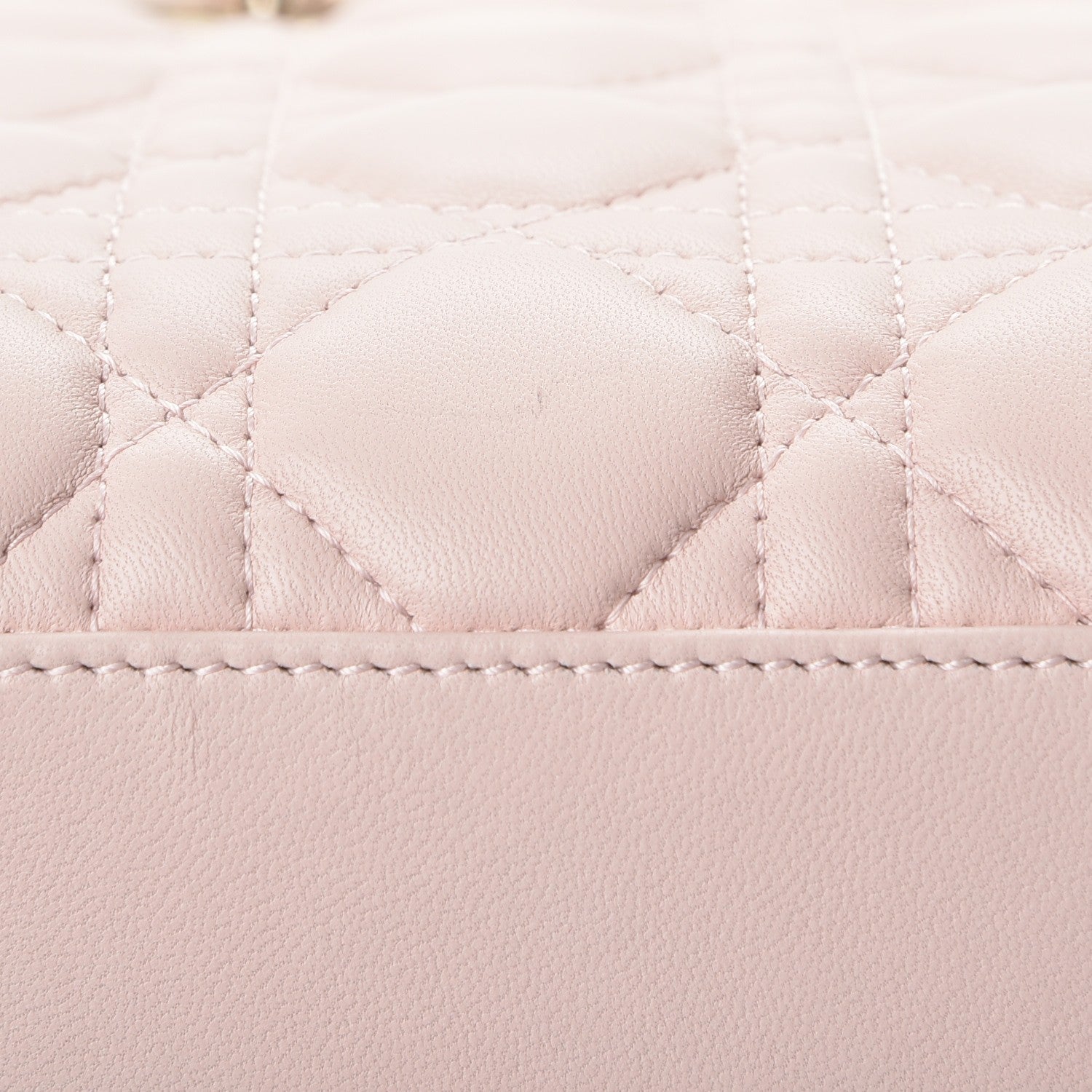 Christian Dior Lambskin Cannage Medium Lady Dior Light Pink 8 of 9