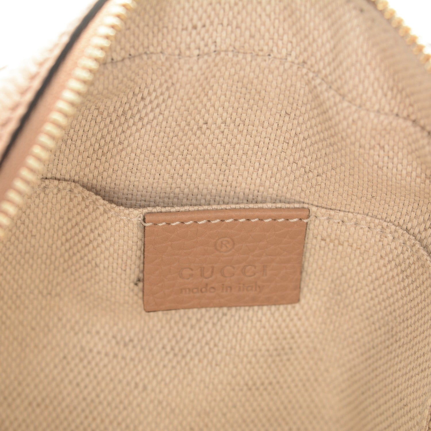 Gucci Pebbled Calfskin Small Soho Disco Bag Rose Beige 6 of 7