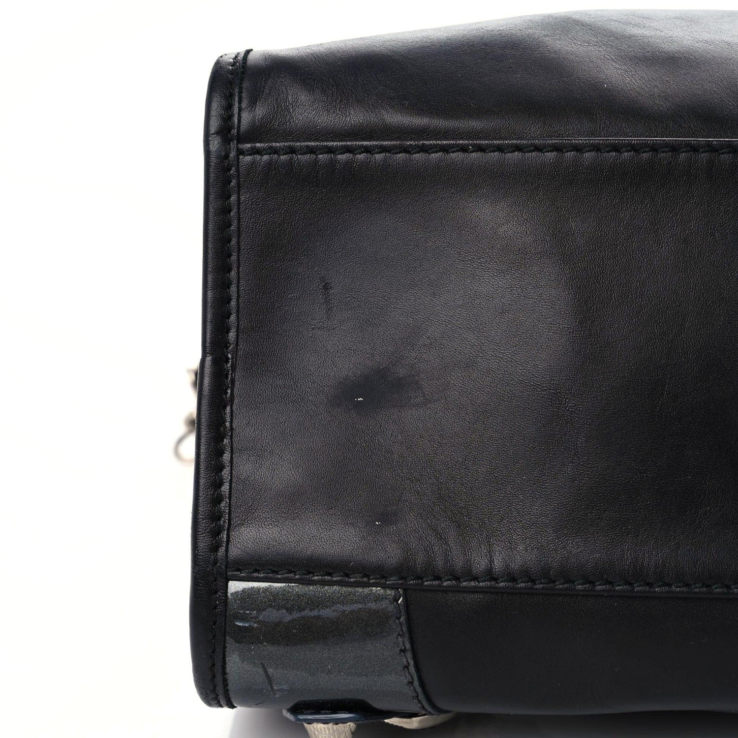 Balenciaga Smooth Calfskin Metallic Patent Giant 12 Silver Hardware City Black Gris 10 of 22