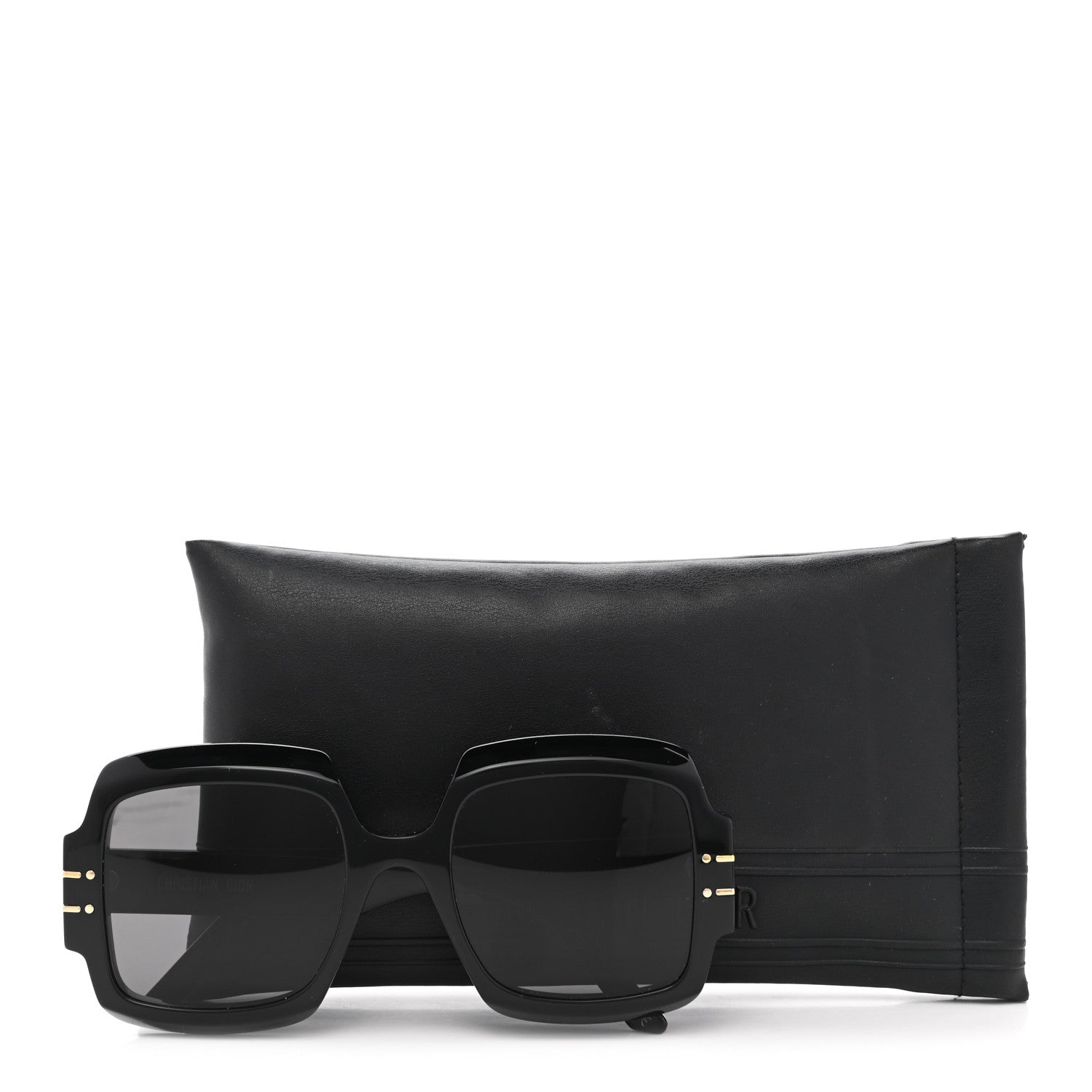 Christian Dior Acetate Diorsignature S1U Square Sunglasses Black 7 of 7