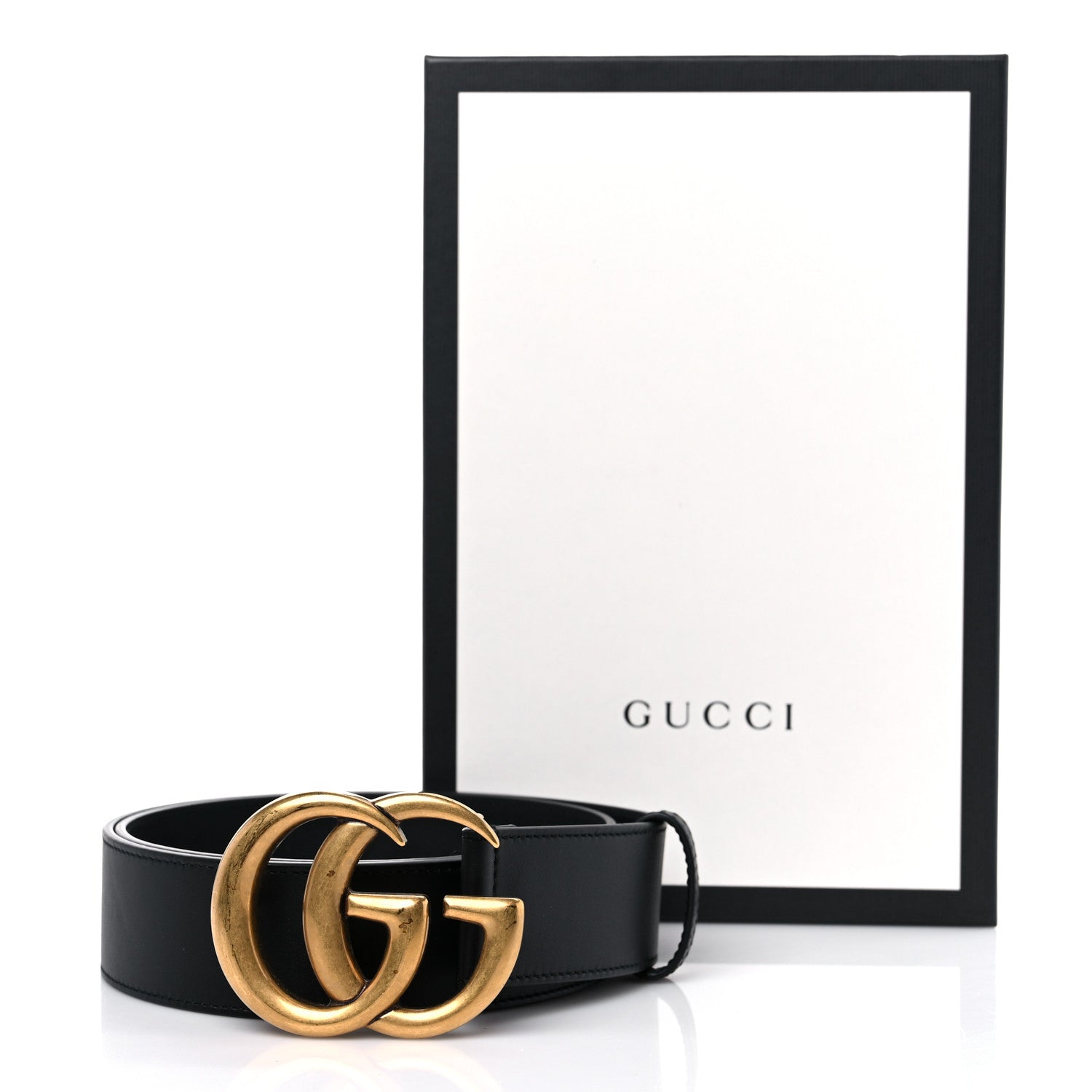 Gucci Calfskin Double G 40mm Belt 80 32 Black 6 of 6
