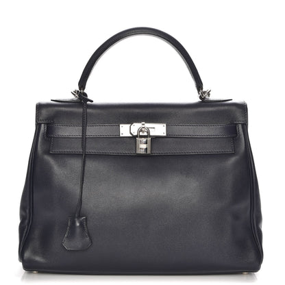Hermes Swift Kelly Retourne 32 Indigo 1 of 33