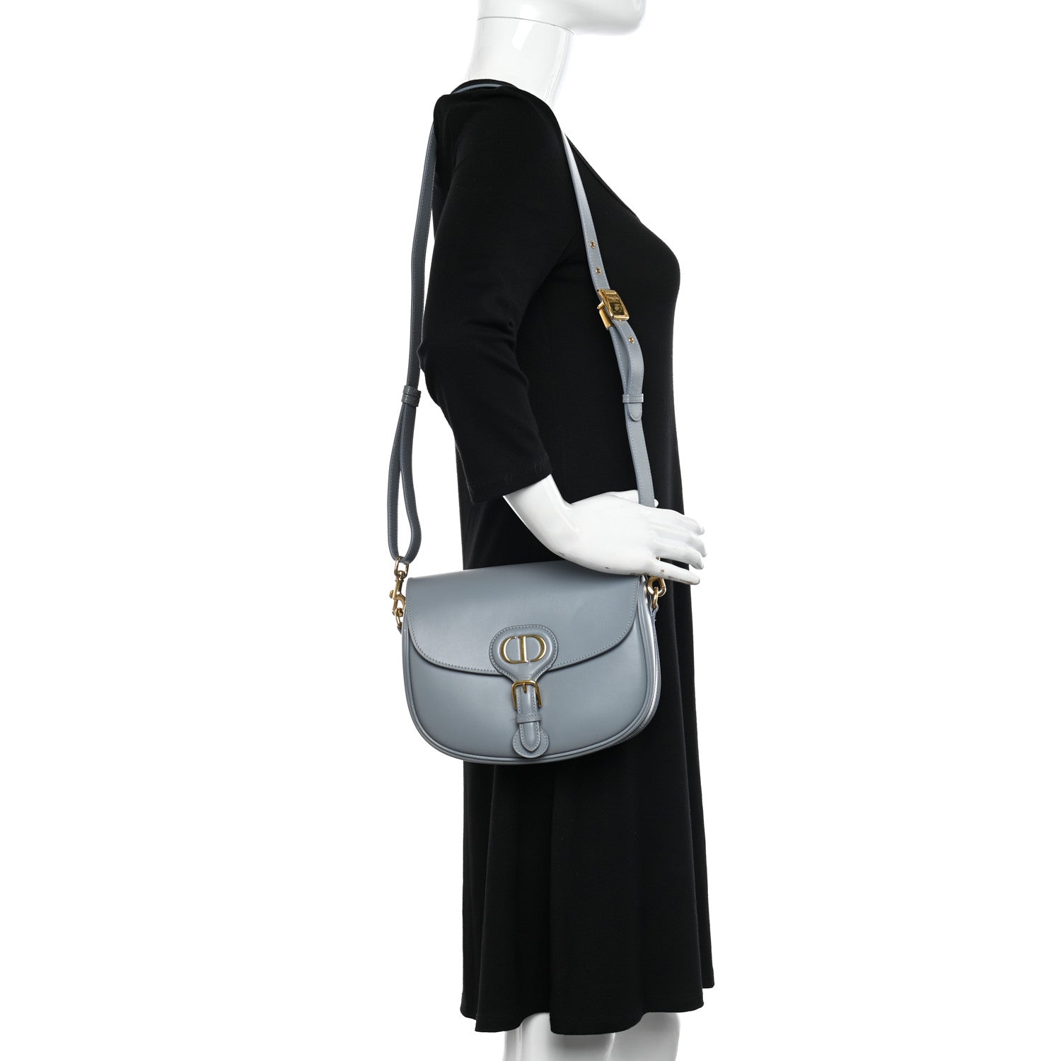 Christian Dior Box Calfskin Medium Bobby Flap Cloud Blue 2 of 10