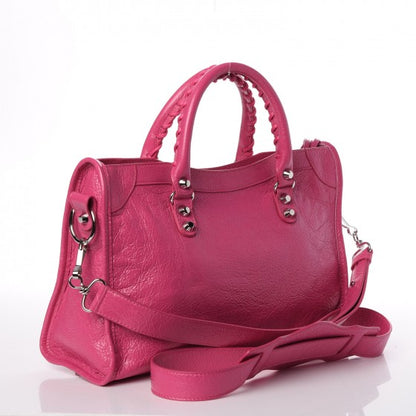 Balenciaga Agneau Classic Silver Hardware S City Rose Flamingo 3 of 8