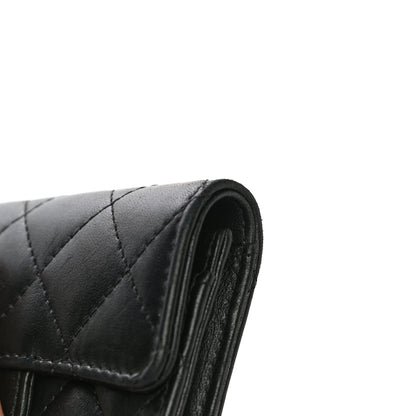 Chanel Lambskin Quilted Flap Card Holder Black 19 of 20