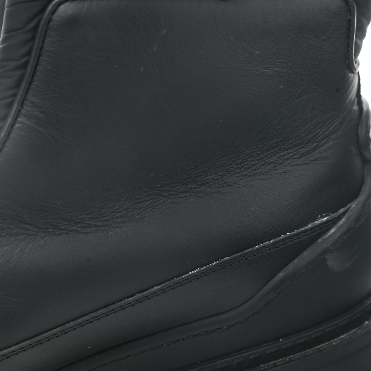 Calfskin Nylon CC Ankle Snow Boots 40.5 Black