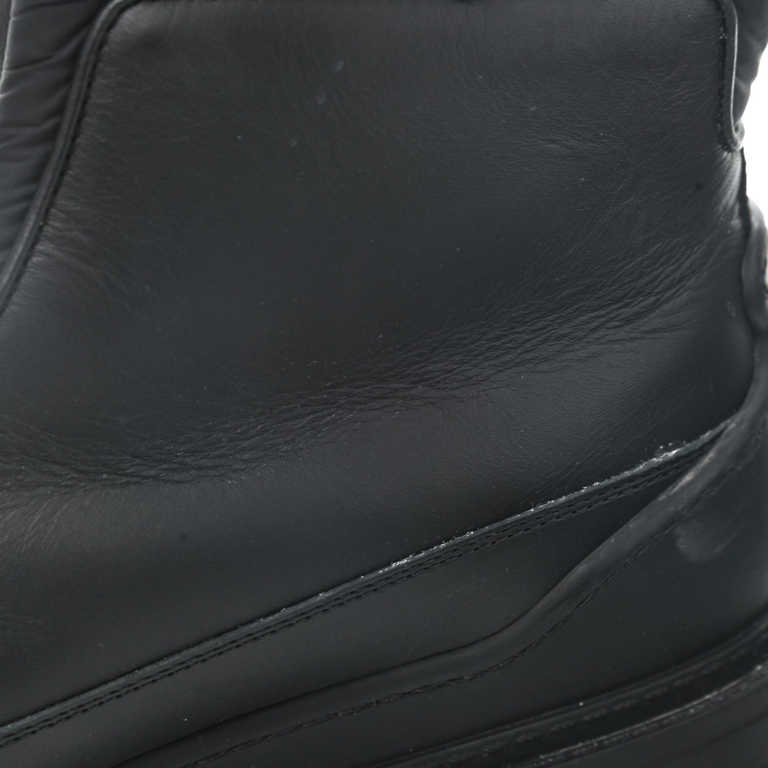 Chanel Calfskin Nylon CC Ankle Snow Boots 40.5 Black 11 of 15