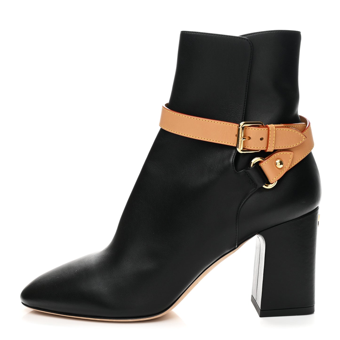 Calfskin Belted Parisienne Ankle Boots 41 Black
