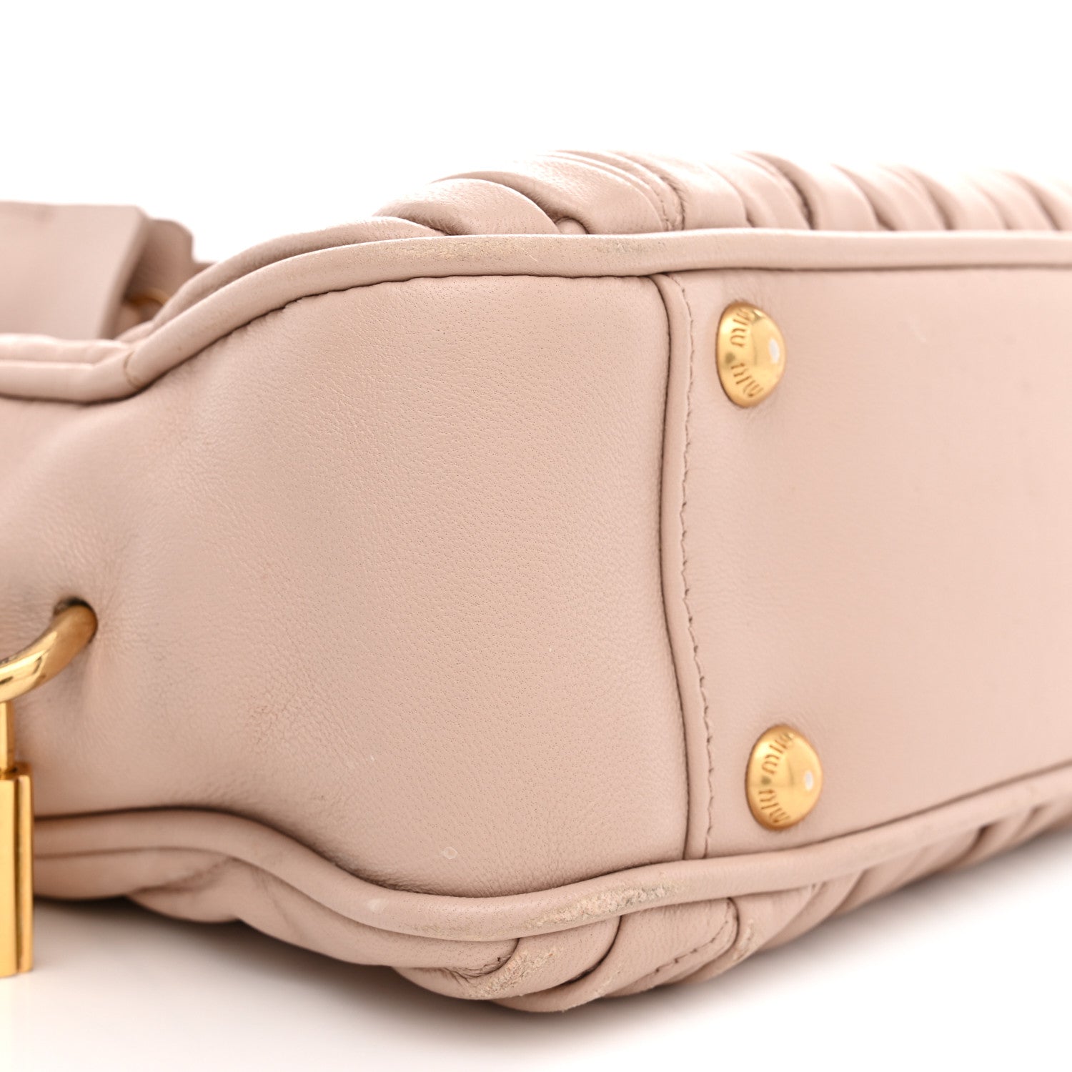 Miu Miu Nappa Matelasse Arcadie Top Handle Bag Cameo Powder Pink 8 of 15