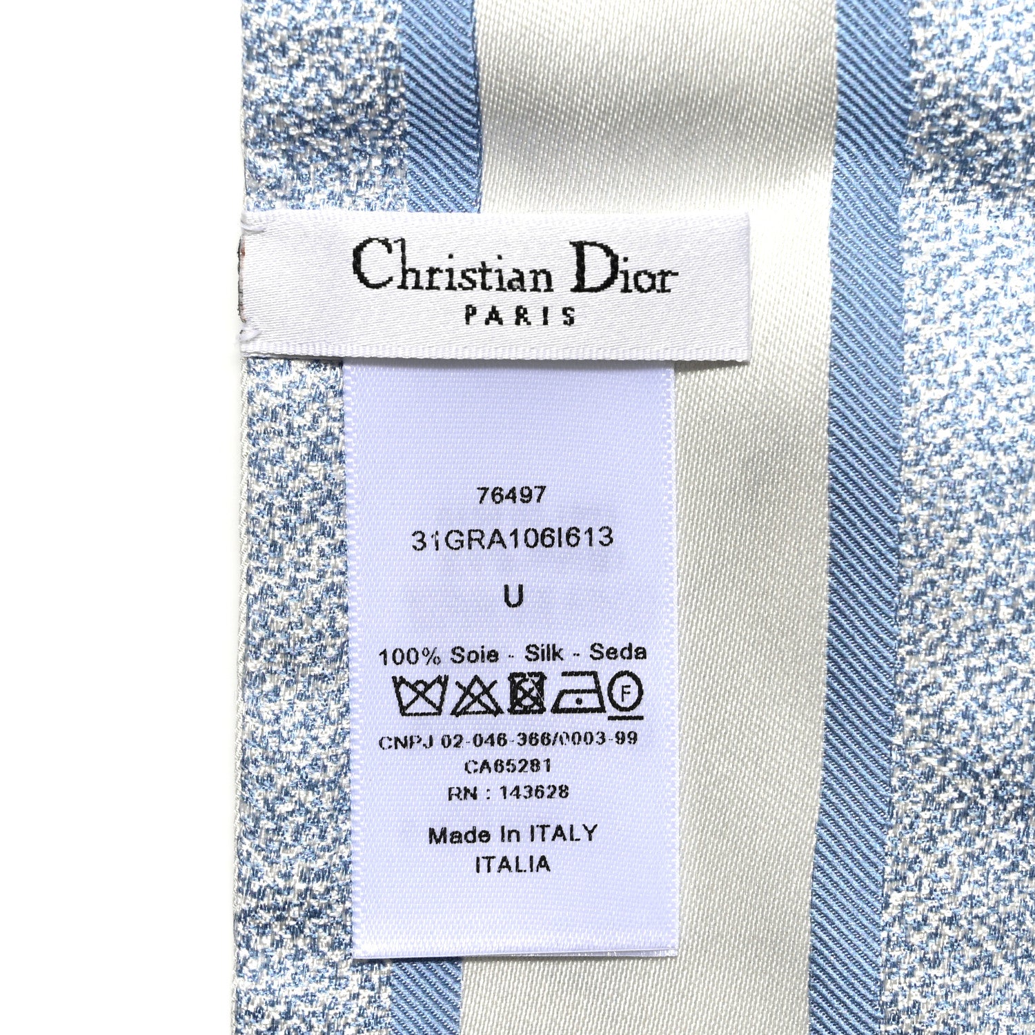Christian Dior Silk Twill D-Floral Mitzah Scarf 3 of 4