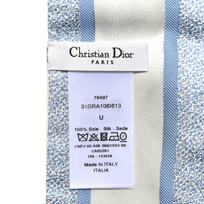 Christian Dior Silk Twill D-Floral Mitzah Scarf 3 of 4