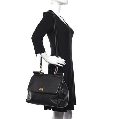 Dolce & Gabbana Dauphine Large Miss Sicily Satchel Black 2 of 13