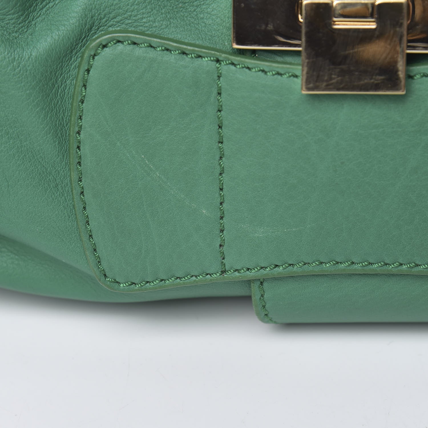 Jimmy Choo Calfskin Ramona Tote Green 12 of 13
