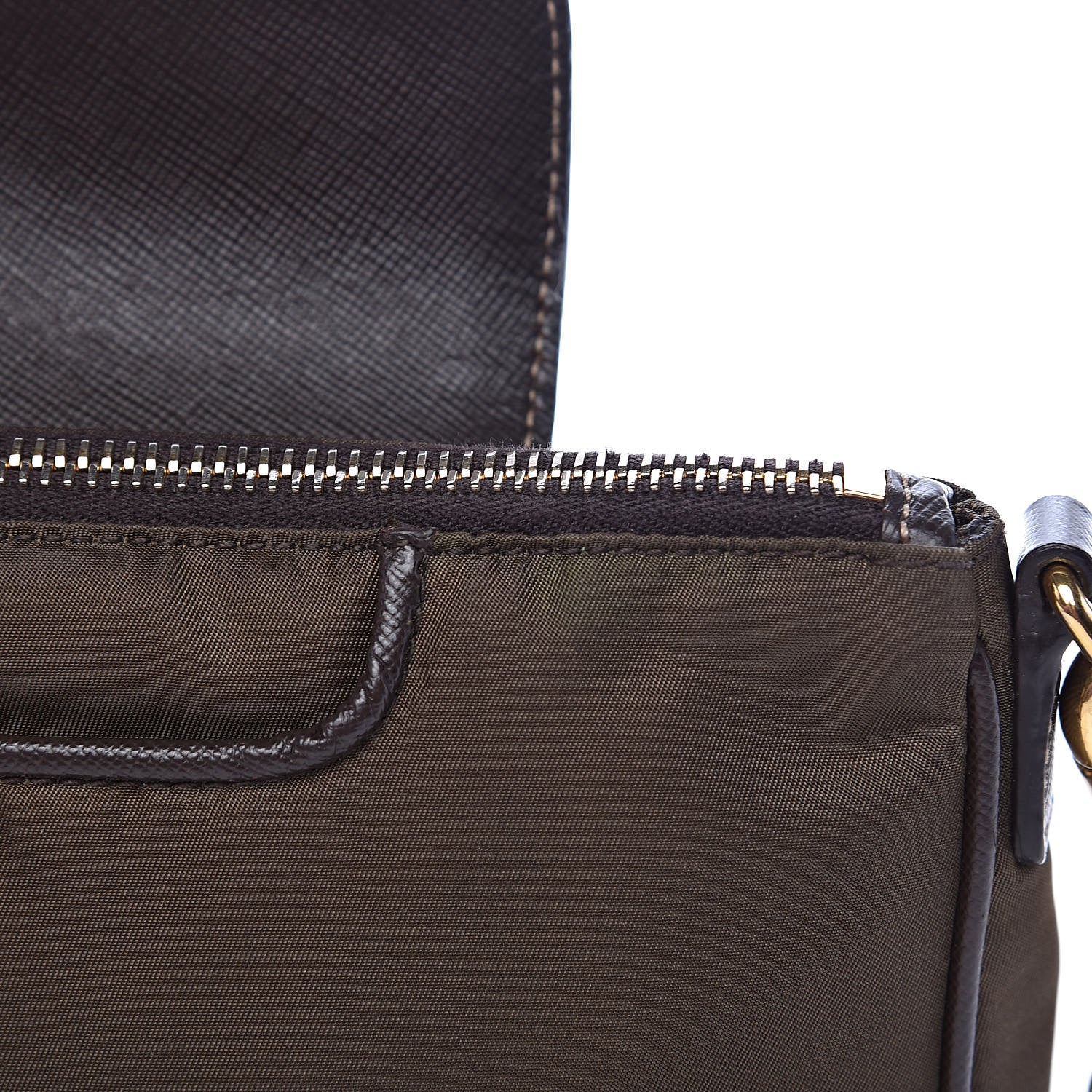 Prada Tessuto Nylon Saffiano Crossbody Bag Corinto 11 of 11