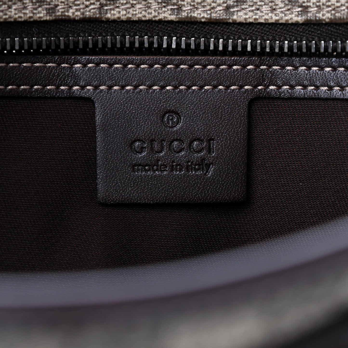 GG Supreme Monogram Small Joy Tote Dark Brown