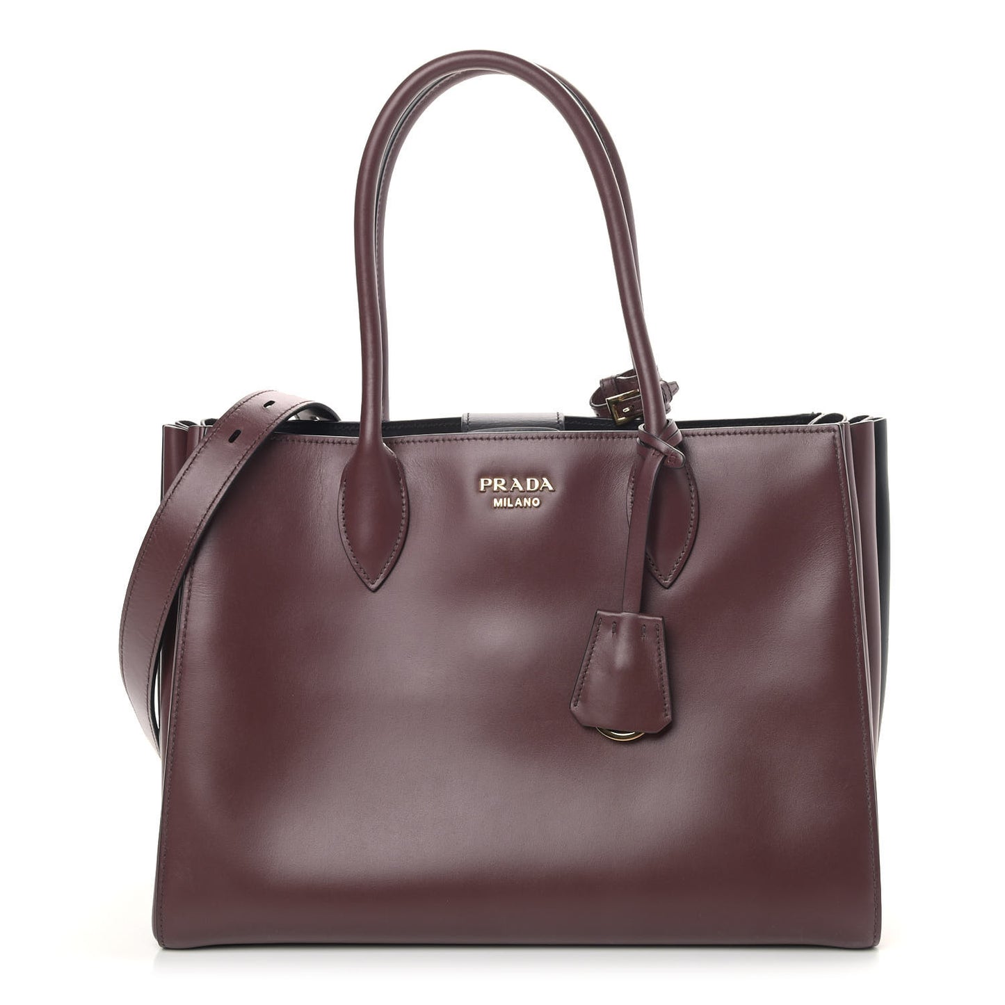 City Calf Bibliotheque Tote Granato Black